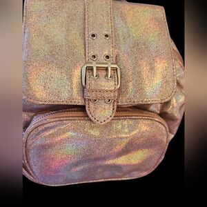 Iridescent Gold Backpack》 New》 Shiny